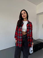 Фланелева сорочка жіноча картата 42-46