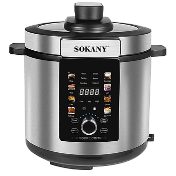 Мультиварка скороварка Sokany SK-07043 7л з дисплеєм та підсвічуванням великий об'єм 1500 Вт