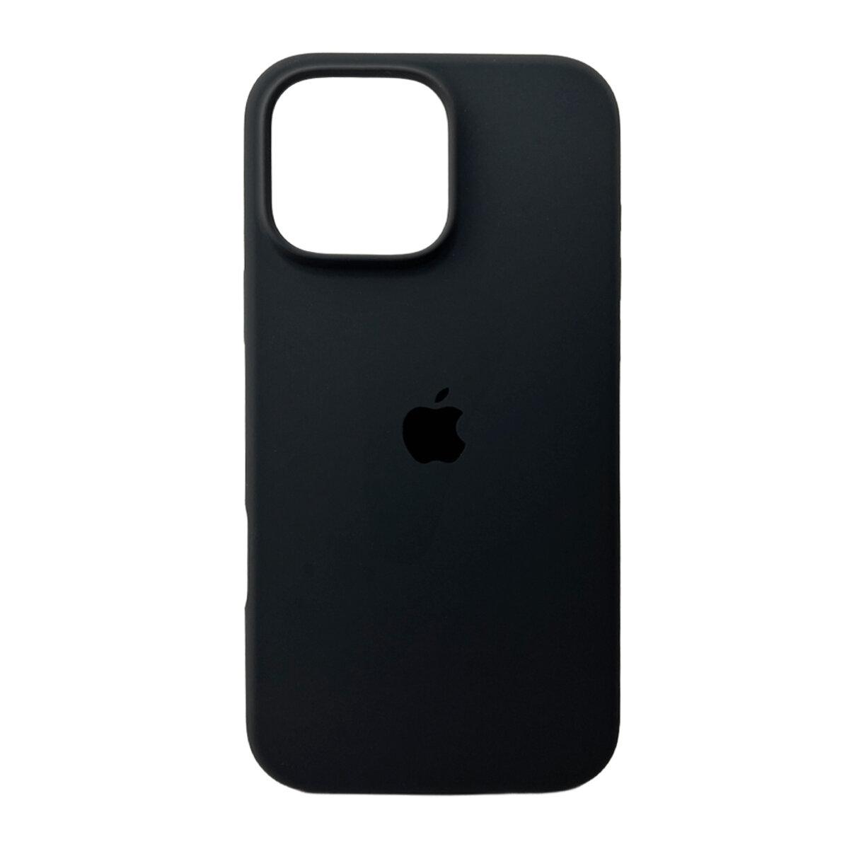 Чохол Silicone Full Case AA Open Camera Apple iPhone 16 Pro | Мікрофібра (Темно-сірий)