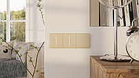 SideButton (2-gang) кнопка для вимикача LightSwitch AJAX oyster, фото 4