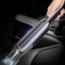 Пилосос Car vacum cleaner з акумулятором, автомобільний пилосос бездротовий. Колір: чорний, фото 5