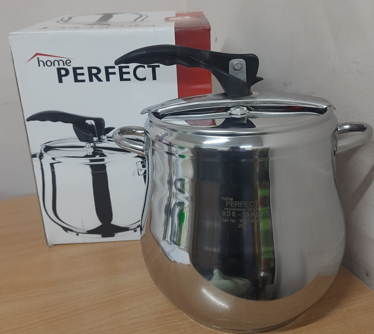 Скороварка нержавійка 9 л сферічна  Home Perfect Туреччина