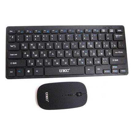 Бездротова клавіатура IOS з мишкою Keyboard Wireless 901. Колір: чорний, фото 1