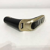 FM модулятор CAR G6 Bluetooth USB AUX MicroSD трансмітер, FM модулятор для автомобіля. Колір: золотий, фото 6