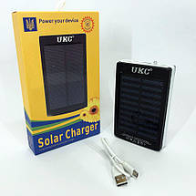 УМБ Power Bank Solar 20000 mAh мобільне зарядне з сонячною панеллю та лампою, повербанк для планшета, фото 2