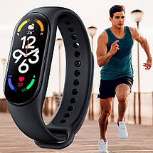Фітнес браслет FitPro Smart Band M7 (смарт часи, пульсоксиметр, пульс). Колір: чорний, фото 5