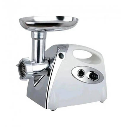 М'ясорубка Rainberg RB-675 3800W із соковижималкою, електрична з насадками для шатківниці. Колір: білий, фото 1