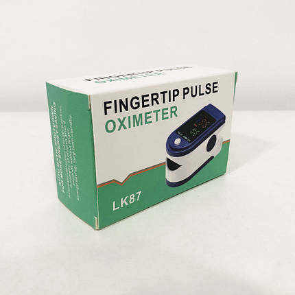Пульсоксиметр Fingertip pulse oximeter LK87, Пульсоксиметр для вимірювання пульсу та сатурації портативний, фото 1