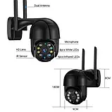 Ip Wi-Fi камера відеоспостереження Поворотна 3Mp Вулична розумна вай-фай камера з віддаленим доступом (iCSee App), фото 5