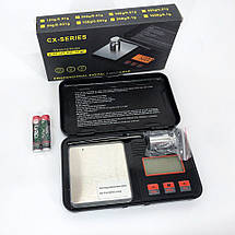 Ваги ювелірні CX-Toolbox, 200г (0,01г) з чашею, міні ваги, електронні грамові ваги для золота, фото 6
