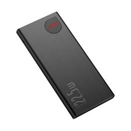 Батарея універсальна Baseus Adaman Metal 10000mAh, PD/22.5W, QC/3.0, Lightning (PPAD000001 / PPADM10S) - оригінал