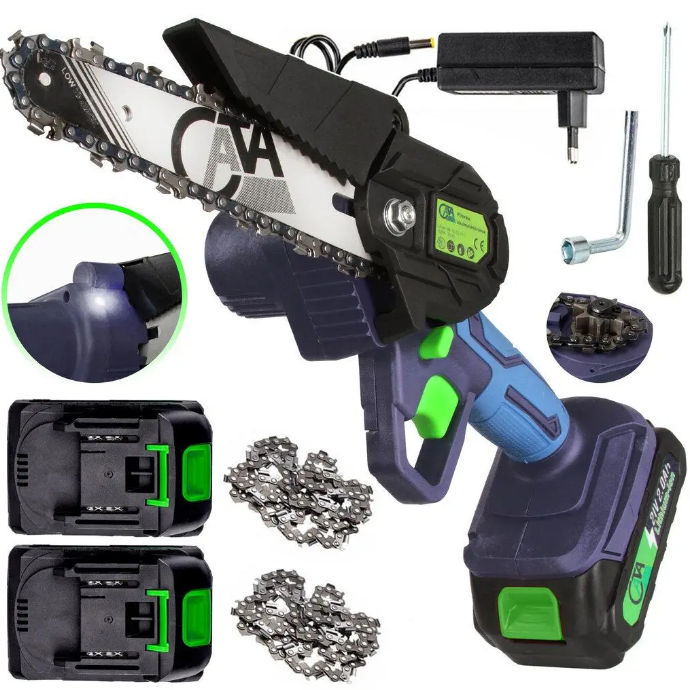 Пила акумуляторна CATA M66170 + 2 акумулятори, фото 1