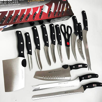 Набір кухонних ножів Contour Pro Knives 13 предметів, Набір кухонного приладдя набір ножів, фото 1