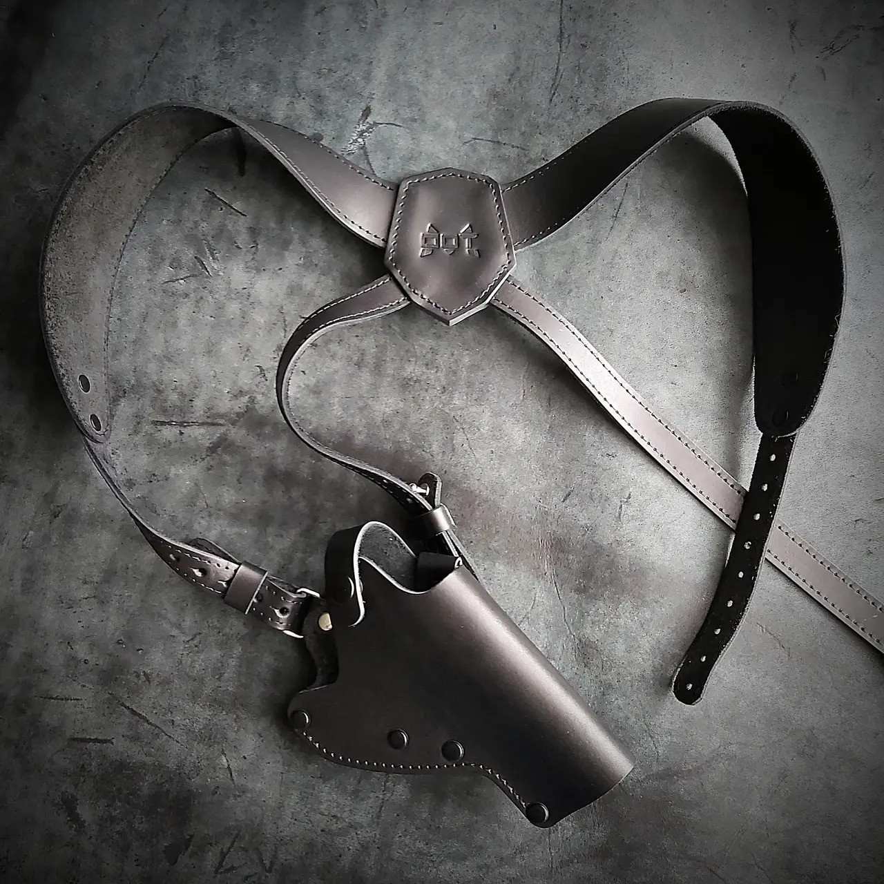 Оперативна кобура для револьвера Флобера натуральна шкіра