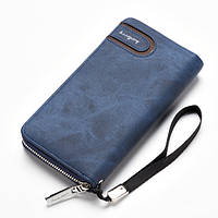 Чоловіче портмоне Baellerry Denim S1514. Колір синій