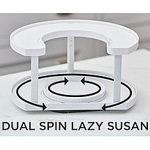 Спецівниця Spice Spinner Two-Tiered Spice Organizer, Поворотна підставка для спецій, Карусель для спецій, фото 3