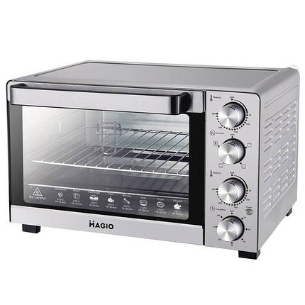 Електрична піч MAGIO MG-248, електродуховка настільна для дачі, електродуховка для випічки, фото 1