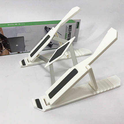 Підставка для ноутбука Multi-Position foldable bracket JC-25 8х22смСтильна підставка. Колір: білий, фото 1