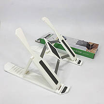 Підставка для ноутбука Multi-Position foldable bracket JC-25 8х22смСтильна підставка. Колір: білий, фото 3