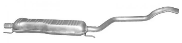 Резонатор Opel Zafira A 99-05 Polmostrow середній (1.9 CDTI / 2.0 DTI), фото 1