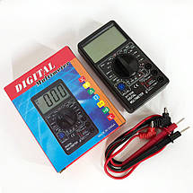Цифровий мультиметр Digital DT700B з великим дисплеєм, тестер для вимірювання напруги, якісний, фото 2