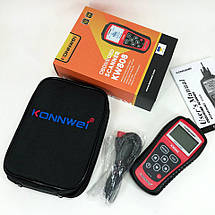 Тестер для діагностики автомобілів Konnwei KW808 OBD II/EOBD Мультимарочний діагностичний сканер, фото 3