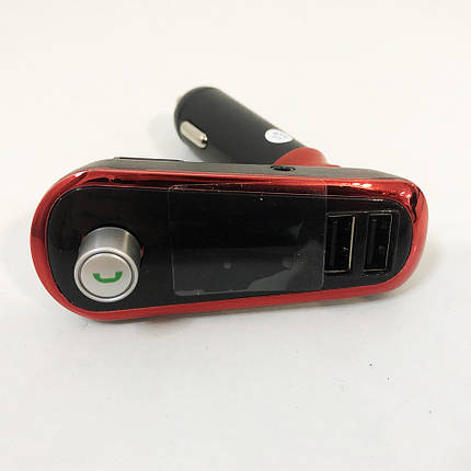 FM Трансмітер в машину SmartUS G11 BT ФМ модулятор автомобільний. Колір червоний, фото 1