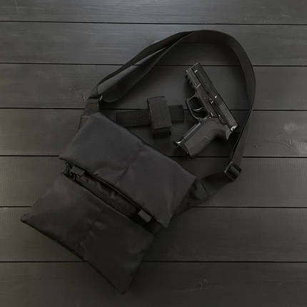 Набір: Сумка з кобурою + ліхтар тактичний POLICE BL-X71-P50, фото 1