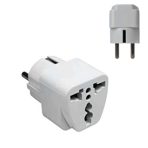 Перехідник з US UK AU на EU вилку, універсальний адаптер розетки, фото 1