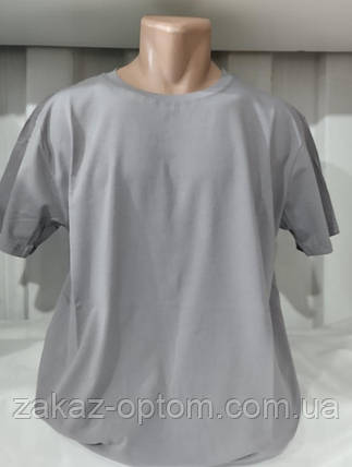 Футболка чоловіча норма гуртом (2XL-6XL) Туреччина-131548, фото 1
