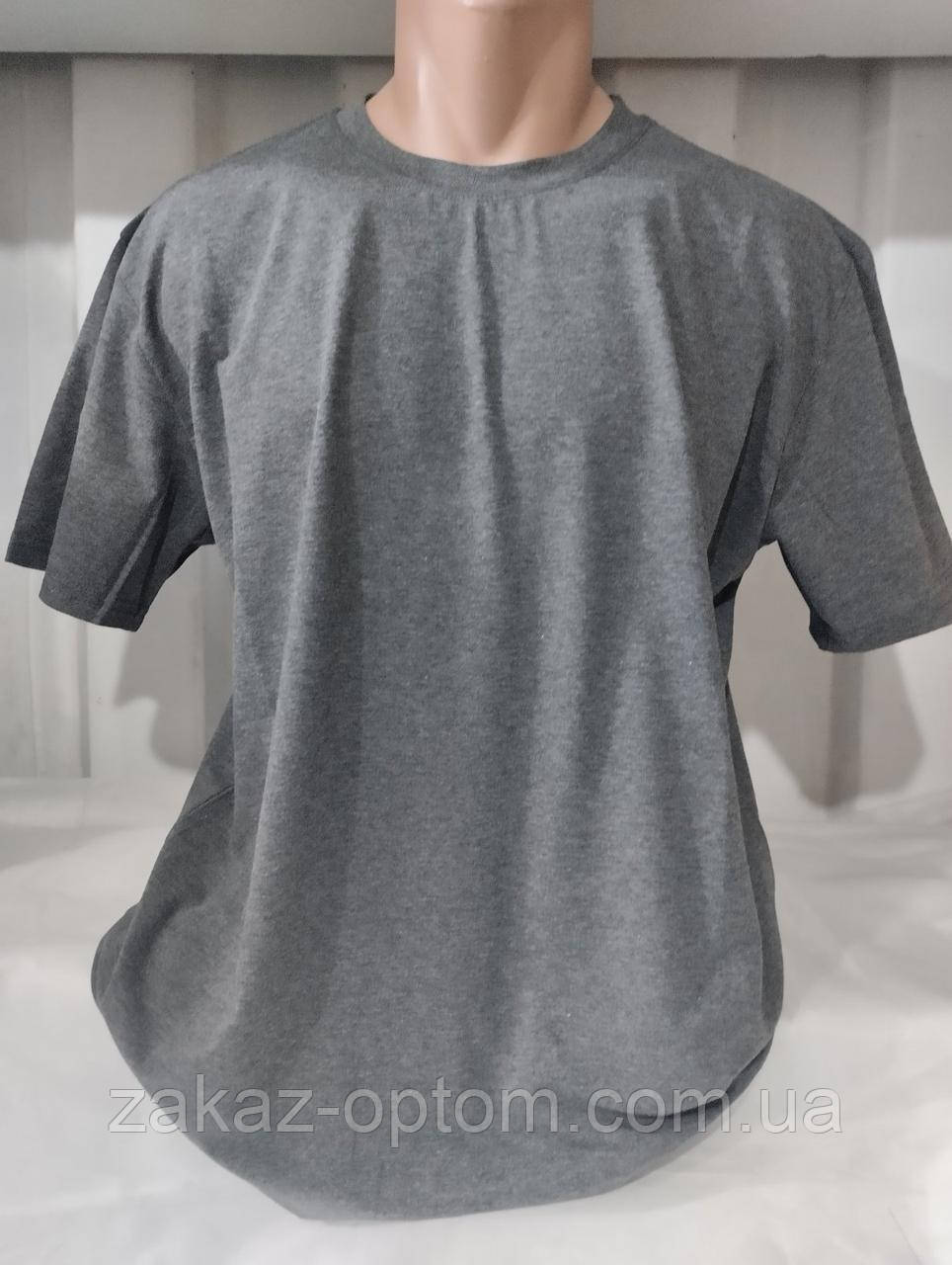 Футболка чоловіча норма гуртом (2XL-6XL) Туреччина-131549