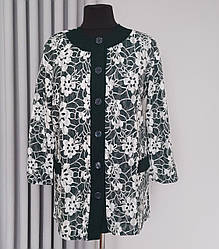 Жіночий кардиган великого розміру з кишенями (з 52 по 66 р)