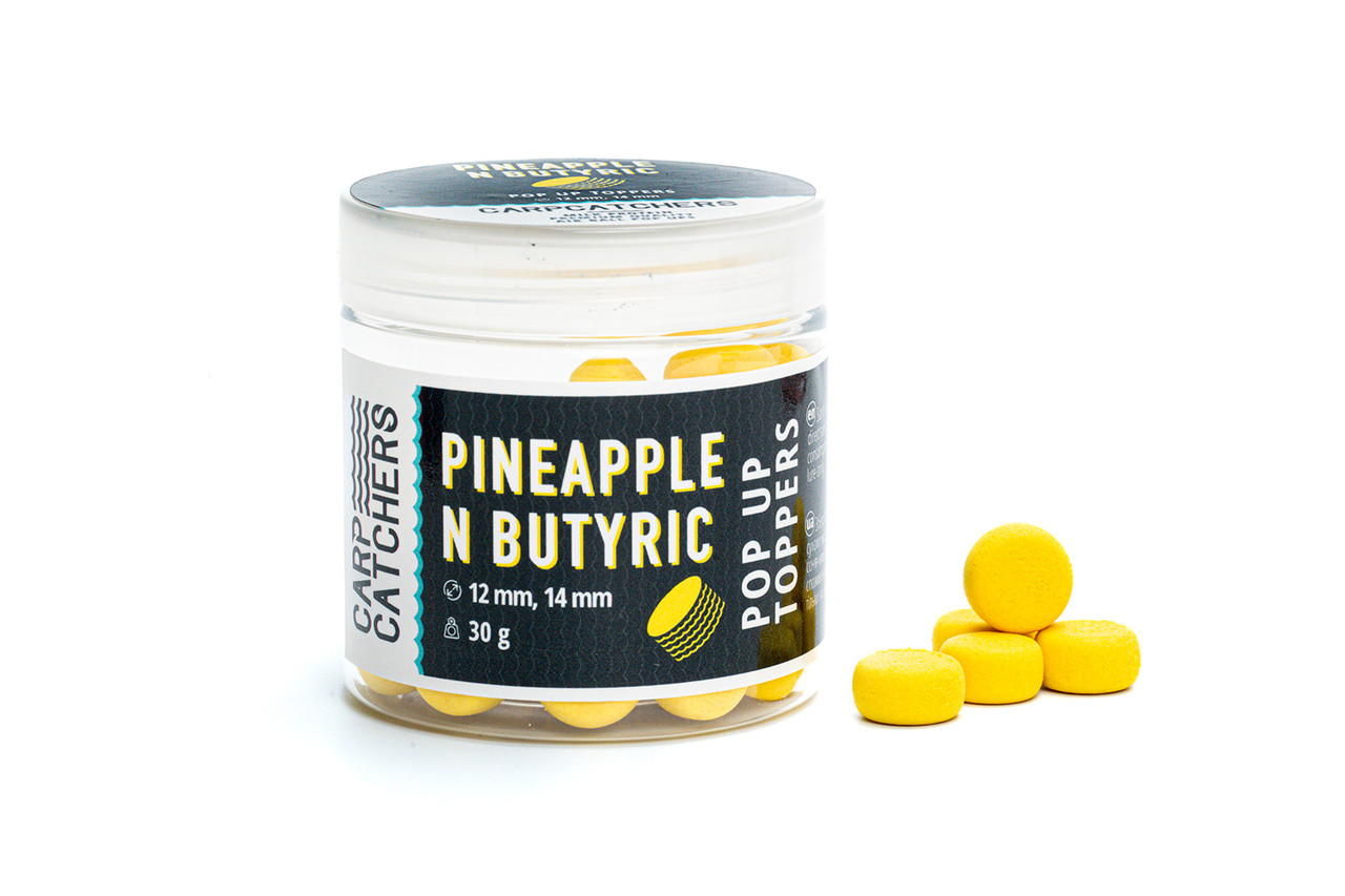 Поп-ап Carp Catchers PINEAPPLE N BUTYRIC TOPPERS 12 і 14 mm, фото 1
