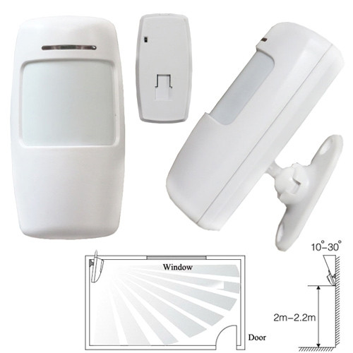 Датчик руху ІЧ PIR бездротовий 433МГц для GSM сигналізації, PR2, фото 1