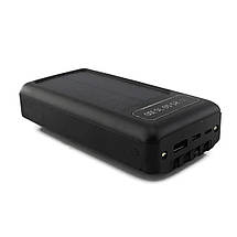 Портативний зарядний пристрій на 10000mAh, Power Bank на сонячній батареї, заряджання. Колір: чорний, фото 5