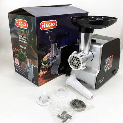 М'ясорубка Magio MG-268 2000 Вт м'ясорубка для м'яса електром'ясорубка для шатківниці електром'ясорубка для дому, фото 1