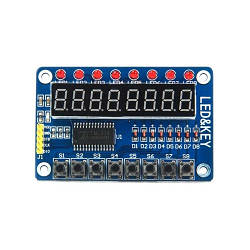 Модуль драйвер клавіатури та світлодіодної індикації TM1638 Arduino