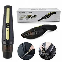 Автомобільний пилосос Car Vacuum Cleaner HY05 на АКУМУЛЯТОРІ. Колір: чорний, фото 3