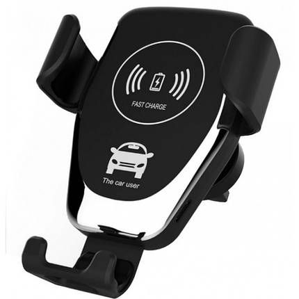 Тримач для телефону в машину HOLDER WC1 HZ Wireless charger c бездротовою зарядкою 10 Вт, фото 1