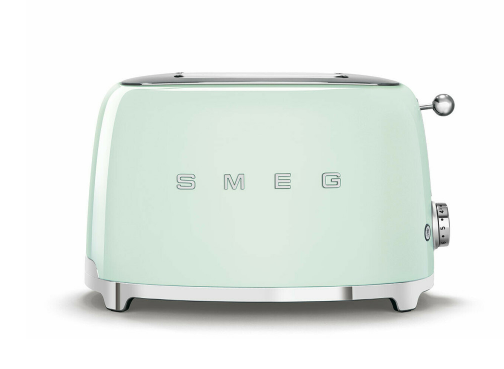 Глянцевий тостер із двома відділеннями Smeg TSF01PGEU дизайнерський тостер із піддоном для крихт