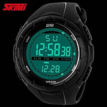 Чоловічий годинник SKMEI 1025BK ARMY BLACK, годинник тактичний протиударний. Колір: чорний, фото 3