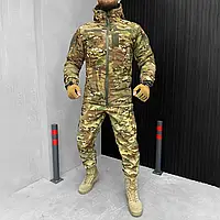 Мужской зимний костюм ambush с атласной подкладкой / Куртка cordura 300 + Брюки softshell мультикам размер 54