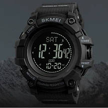 Годинник наручний чоловічий SKMEI 1356BK BLACK, фірмовий спортивний годинник. Колір: чорний, фото 5