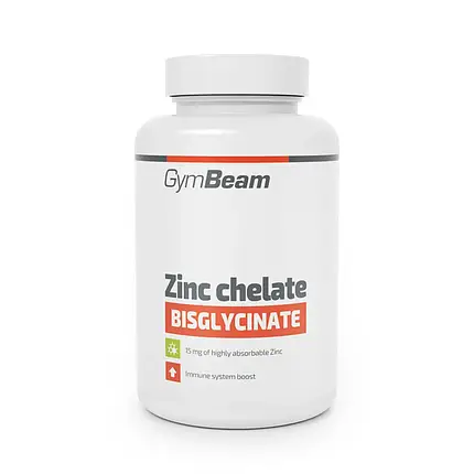 Хелат цинку (бісгліцинат) GymBeam Zinc Chelate Bisglycinate 180 капс., фото 1