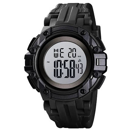 Годинник наручний чоловічий SKMEI 1545BKWT BLACK-WHITE, водонепроникний чоловічий годинник. Колір: чорний, фото 1