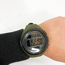 Годинник наручний чоловічий SKMEI 1656GN ARMY GREEN, годинник наручний електронний тактичний. Колір: зелений, фото 2