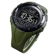 Годинник наручний чоловічий SKMEI 1656GN ARMY GREEN, годинник наручний електронний тактичний. Колір: зелений, фото 4