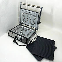 Контактний притискний електричний гриль Crownberg CB-1044 2000W, фото 3