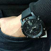 Годинник наручний чоловічий SKMEI 1757BKWT BLACK-WHITE, армійський годинник протиударний. Колір: чорний, фото 2