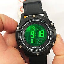 Годинник наручний чоловічий SKMEI 1762BK BLACK, Чоловічий армійський водостійкий тактичний годинник. Колір: чорний, фото 5